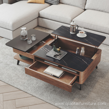 Wooden Coffee Table With storage